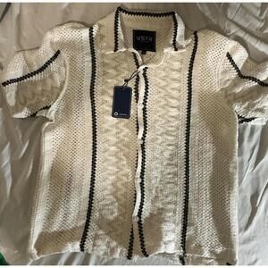 VSTR Premium Crochet Striped Shirt